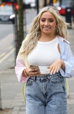 SAFFRON BARKER in Denim Out in London 04/08/2021