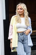 SAFFRON BARKER Out in London 04/08/2021