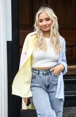 SAFFRON BARKER Out in London 04/08/2021