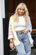 SAFFRON BARKER Out in London 04/08/2021