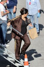 SALMA HAYEK on the Set of House of Gucci in Rome 04/01/2021