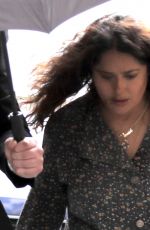 SALMA HAYEK on the Set of House of Gucci in Rome 04/22/2021