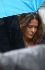 SALMA HAYEK on the Set of House of Gucci in Rome 04/22/2021