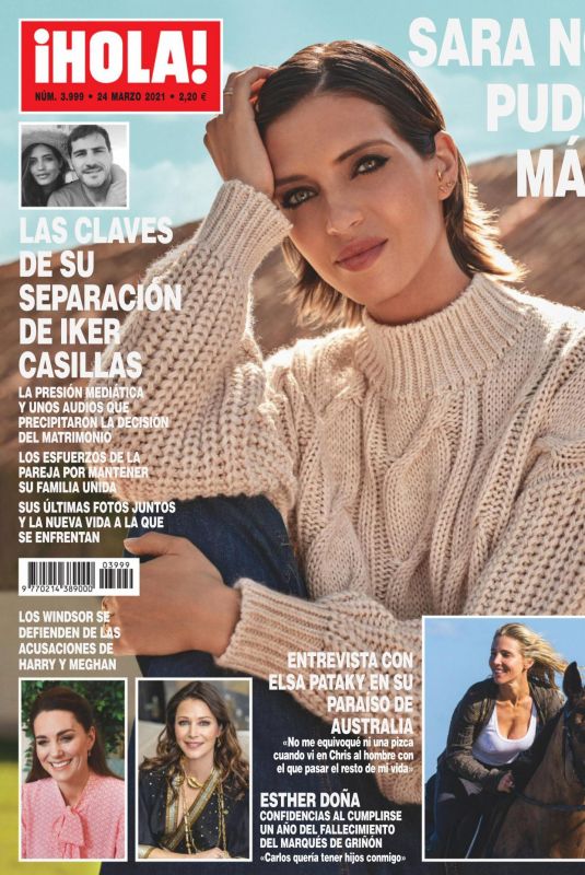 SARA CARBONERO in Hola Magazine March 2021