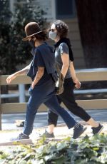 SARA GILBERT and LINDA PERRY Out in Los Angeles 04/15/2021