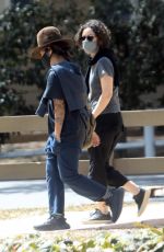 SARA GILBERT and LINDA PERRY Out in Los Angeles 04/15/2021