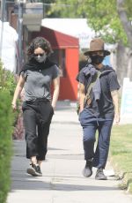 SARA GILBERT and LINDA PERRY Out in Los Angeles 04/15/2021