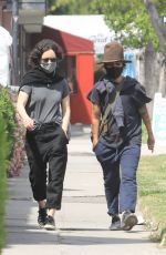 SARA GILBERT and LINDA PERRY Out in Los Angeles 04/15/2021