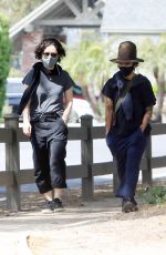 SARA GILBERT and LINDA PERRY Out in Los Angeles 04/15/2021