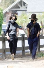 SARA GILBERT and LINDA PERRY Out in Los Angeles 04/15/2021