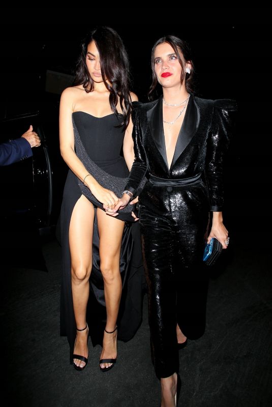 SARA SAMPAIO and SHANINA SHAIK at an Oscars Party in Bel Air 04/25/2021