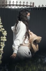 SARA SAMPAIO Leaves Her Home in Los Angeles 04/16/2021