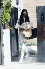 SARA SAMPAIO Leaves Her Home in Los Angeles 04/16/2021