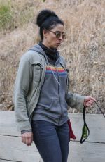 SARAH SILVERMAN Out Hiking with Her Dog in Los Feliz 04/28/2021