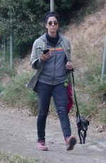 SARAH SILVERMAN Out Hiking with Her Dog in Los Feliz 04/28/2021