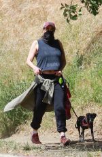 SARAH SILVERMAN Out with Her Dog at Griffith Park in Los Angeles 04/26/2021