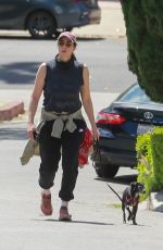 SARAH SILVERMAN Out with Her Dog at Griffith Park in Los Angeles 04/26/2021