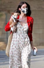SCOUT WILLIS Out with Her Dog in Los Angeles 04/12/2021