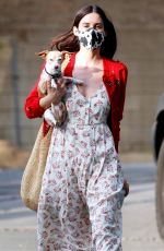SCOUT WILLIS Out with Her Dog in Los Angeles 04/12/2021