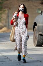 SCOUT WILLIS Out with Her Dog in Los Angeles 04/12/2021