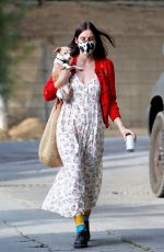 SCOUT WILLIS Out with Her Dog in Los Angeles 04/12/2021