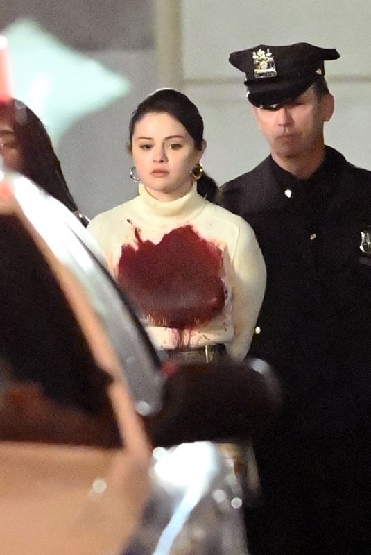 SELENA GOMEZ on the Set of Murders in the Building in New York 04/10/2021
