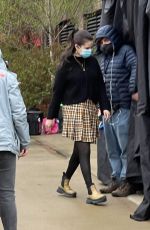 SELENA GOMEZ on the Set of Only Murders in the Building 04/12/2021