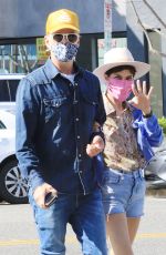 SELMA BLAIR and Ron Carlson Out for Coffee in Los Angeles 04/03/2021