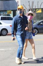 SELMA BLAIR and Ron Carlson Out for Coffee in Los Angeles 04/03/2021