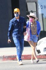 SELMA BLAIR and Ron Carlson Out for Coffee in Los Angeles 04/03/2021