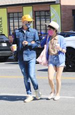 SELMA BLAIR and Ron Carlson Out for Coffee in Los Angeles 04/03/2021