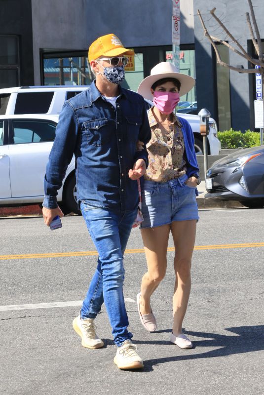 SELMA BLAIR and Ron Carlson Out for Coffee in Los Angeles 04/03/2021