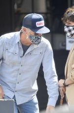 SELMA BLAIR and Ron Carlson Out for Coffee in West Hollywood 04/14/2021
