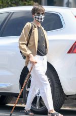 SELMA BLAIR and Ron Carlson Out for Coffee in West Hollywood 04/14/2021