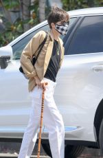 SELMA BLAIR and Ron Carlson Out for Coffee in West Hollywood 04/14/2021