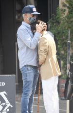 SELMA BLAIR and Ron Carlson Out for Coffee in West Hollywood 04/14/2021