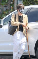 SELMA BLAIR and Ron Carlson Out for Coffee in West Hollywood 04/14/2021