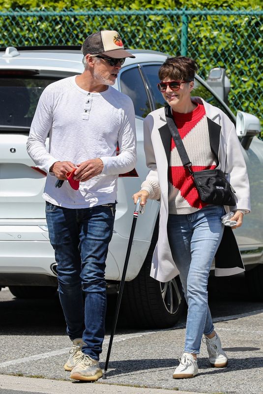 SELMA BLAIR and Ron Carlson Out in Beverly Hills 04/27/2021