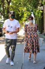 SELMA BLAIR and Ron Carlson Out in West Hollywood 04/29/2021