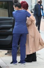 SHARON OSBOURNE Gets Help from a Nurse in Los Angeles 04/22/2021