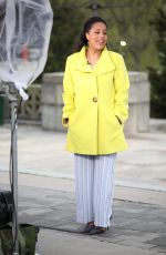 SHEINELLE JONES on the Set of Reopening America for Today Show in Pennsylvania 04/12/2021