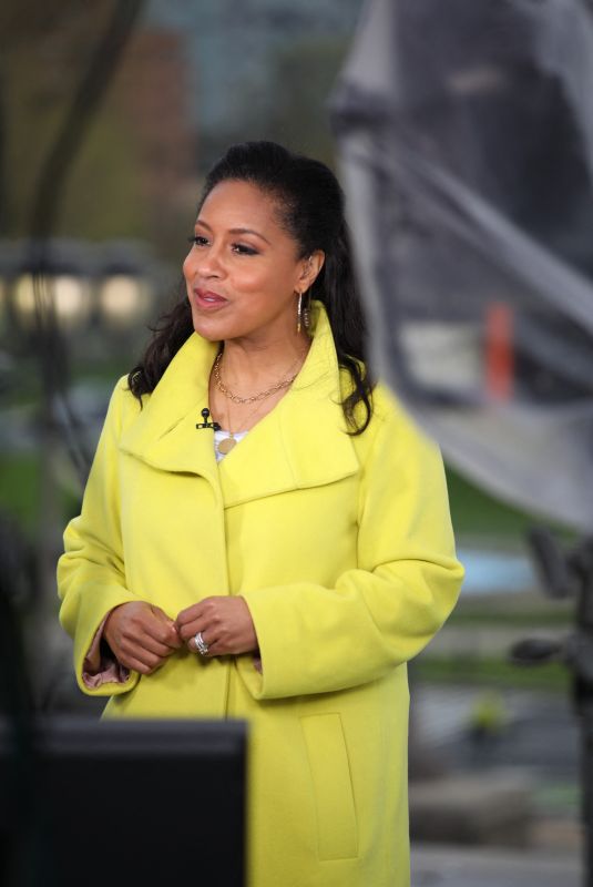 SHEINELLE JONES on the Set of Reopening America for Today Show in Pennsylvania 04/12/2021