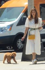 SHIVA SAFAI Out with Her Dog in Los Angeles 04/07/2021