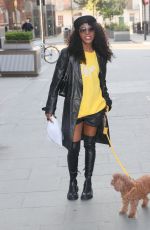 SINITTA Out with Her Dog in London 04/26/2021