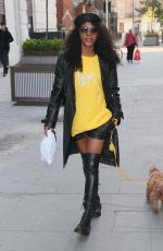 SINITTA Out with Her Dog in London 04/26/2021
