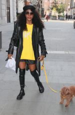 SINITTA Out with Her Dog in London 04/26/2021