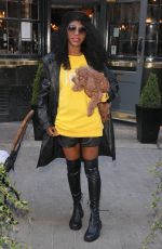 SINITTA Out with Her Dog in London 04/26/2021