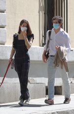 SOFIA PALAZUELO Out with Her Dog in Madrid 04/09/2021