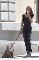 SOFIA PALAZUELO Out with Her Dog in Madrid 04/09/2021