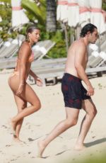 SOFIA RICHIE in Bikini and Elliot Grainge at a Beach in St Barts 04/18/2021